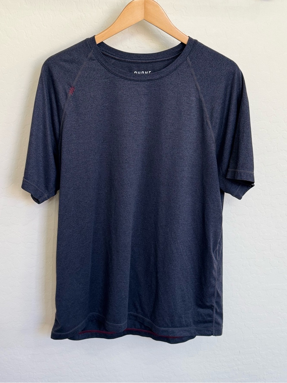 Rhone Men's Reign Performance Short Sleeve Tee Navy Heather Size XL